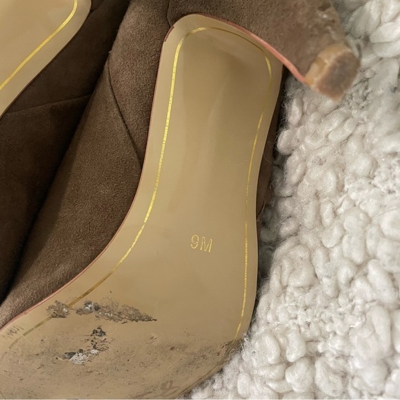 Charles Jourdan Paris Leather and Suede Tassel Heeled Boots 9 - Picture 8 of 8